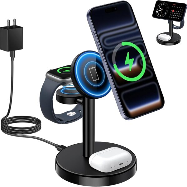 15W MagSafe 3-in-1 Wireless Charging Station for iPhone
