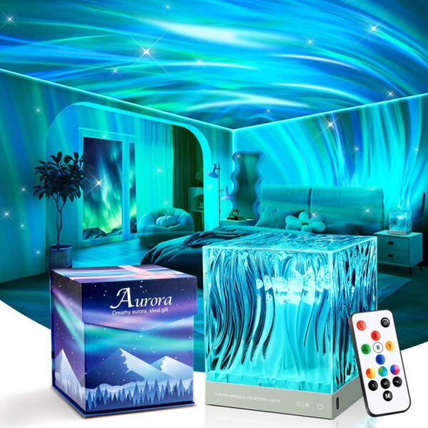 18-Color Aurora Sunset Galaxy Projector, Mood Light for Bedroom Game Room Decor 18-Color Aurora Sunset Galaxy Projector, Mood Light for Bedroom Game Room Decor