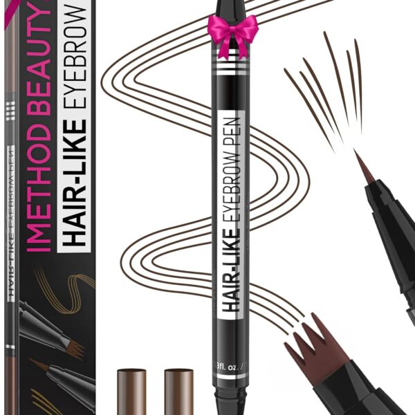 2-in-1 Dual Tip Microblading Eyebrow Pen Long Lasting Natural Brow Makeup