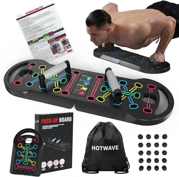 20 In 1 Foldable Push Up Board Portable Strength Training Fitness Gear