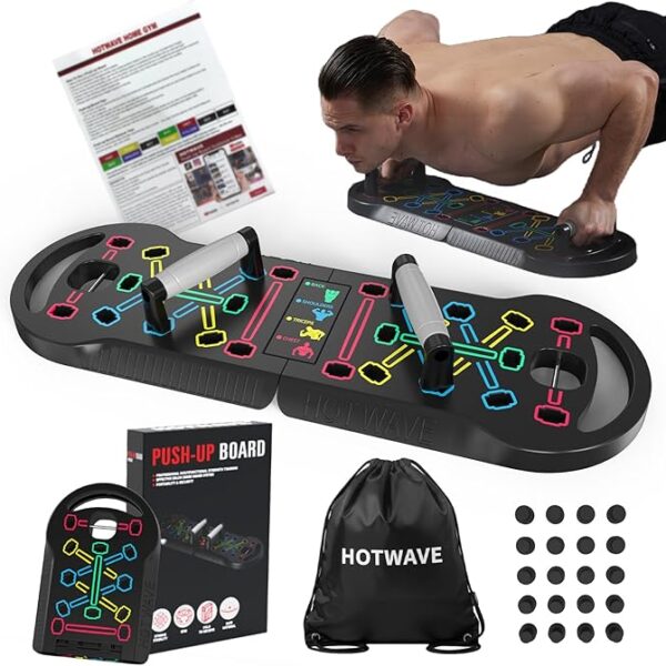 20 In 1 Foldable Push Up Board Portable Strength Training Fitness Gear