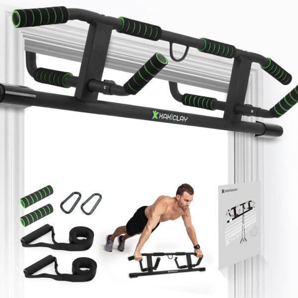 2026 Upgrade Multi-Grip Pull Up Bar Smart Larger Hooks Patent