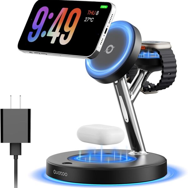 3 In 1 Magnetic Wireless Charging Station For iPhone AirPods iWatch