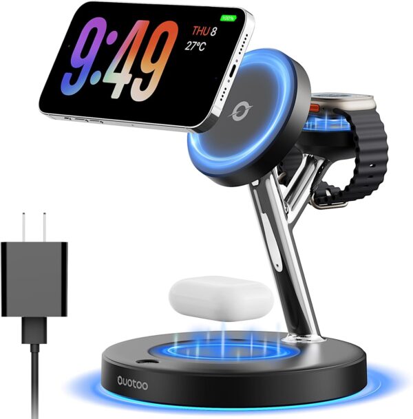 3 In 1 Magnetic Wireless Charging Station For iPhone AirPods iWatch
