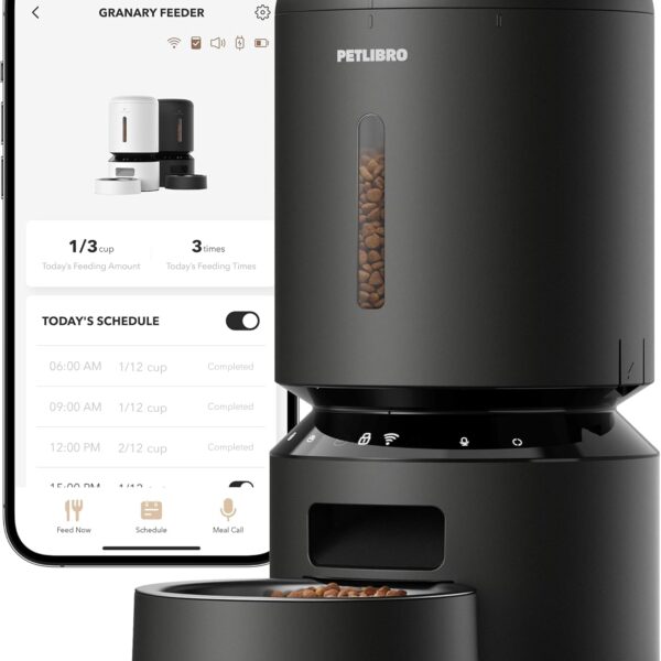 5G WiFi Automatic Pet Feeder With Fresh Preservation And Low Food Sensor