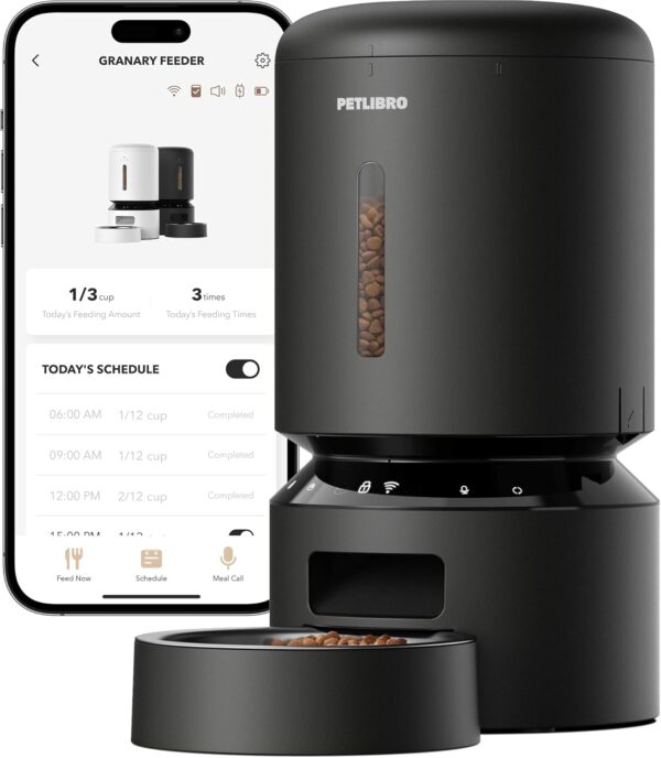 5G WiFi Automatic Pet Feeder With Fresh Preservation And Low Food Sensor