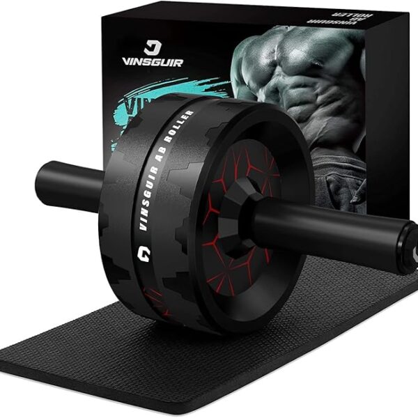 Ab Roller Wheel with Knee Pad Core Abdominal Home Workout Equipment