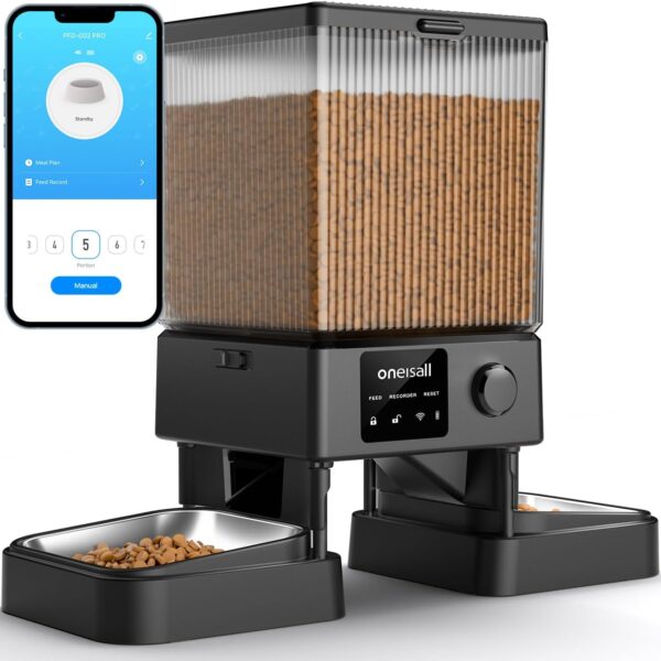 Automatic Cat Feeder, 5G WiFi Pet Food Dispenser, APP Control for Small Pets