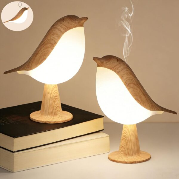 Bird Desk Lamp Cordless Touch Dimmable Rechargeable Night Light
