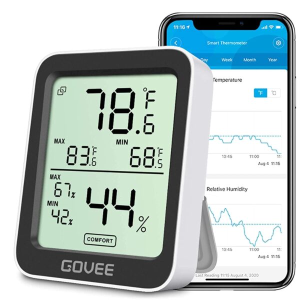 Bluetooth Thermometer Hygrometer App Control Temperature Humidity Monitor