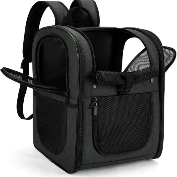 Breathable Mesh Pet Backpack Carrier With Padded Back Support