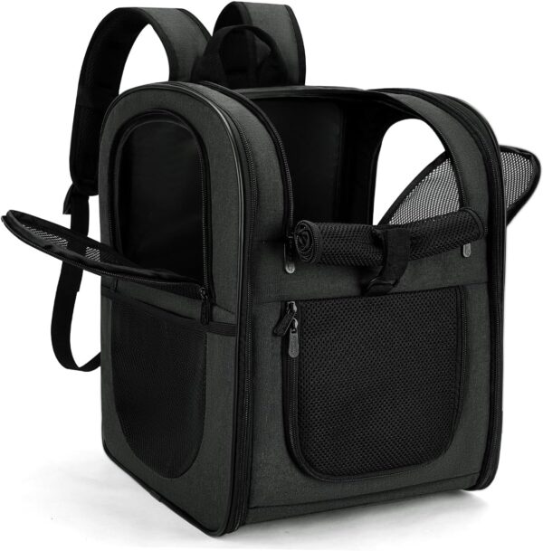 Breathable Mesh Pet Backpack Carrier With Padded Back Support