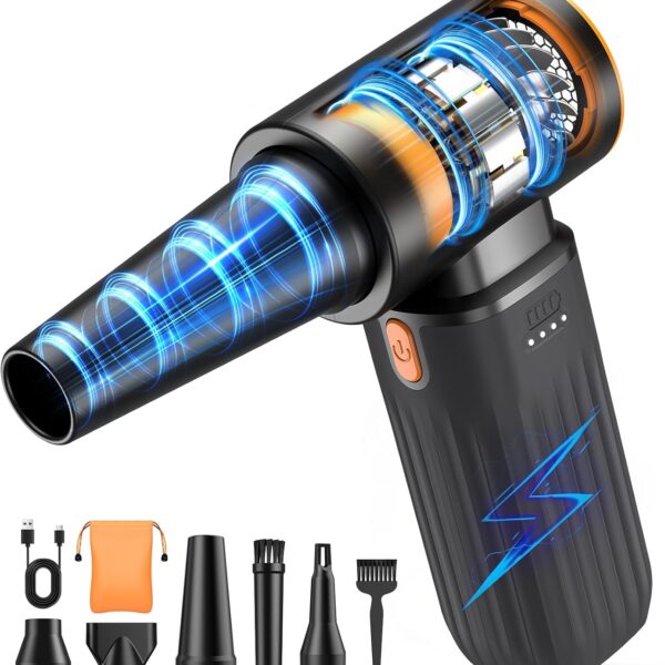 Brushless Motor Air Duster Cordless Rechargeable Keyboard Computer Car Cleaner