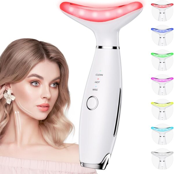 Dopsikn 7 Color Galvanic Facial Neck Massager – Red Light Therapy with Vibration Heat Dopsikn 7 Color Galvanic Facial Neck Massager – Red Light Therapy with Vibration Heat