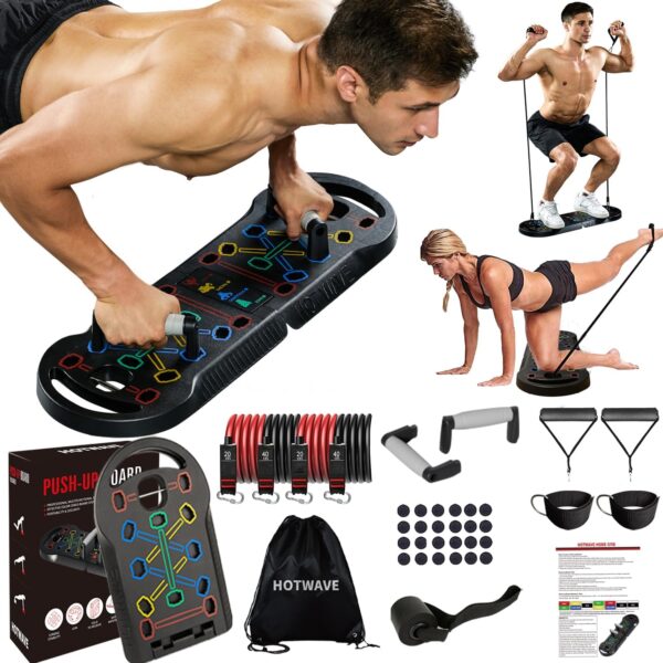 Foldable 20 In 1 Push Up Board Portable Strength Training Tool