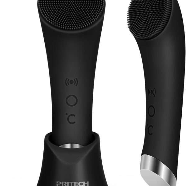 Heated Silicone Vibrating Facial Cleansing Brush Rechargeable Waterproof Heated Silicone Vibrating Facial Cleansing Brush Rechargeable Waterproof