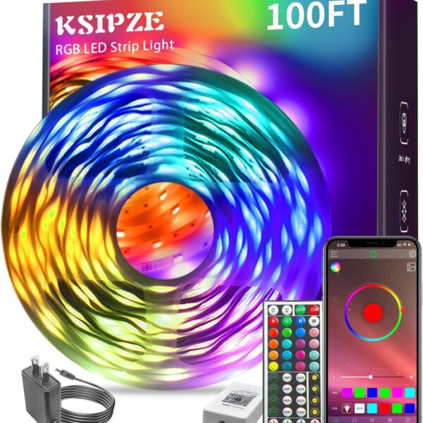 Led Strip Lights RGB Music Sync Color Changing App Control Remote Bedroom Home Decor Led Strip Lights RGB Music Sync Color Changing App Control Remote Bedroom Home Decor