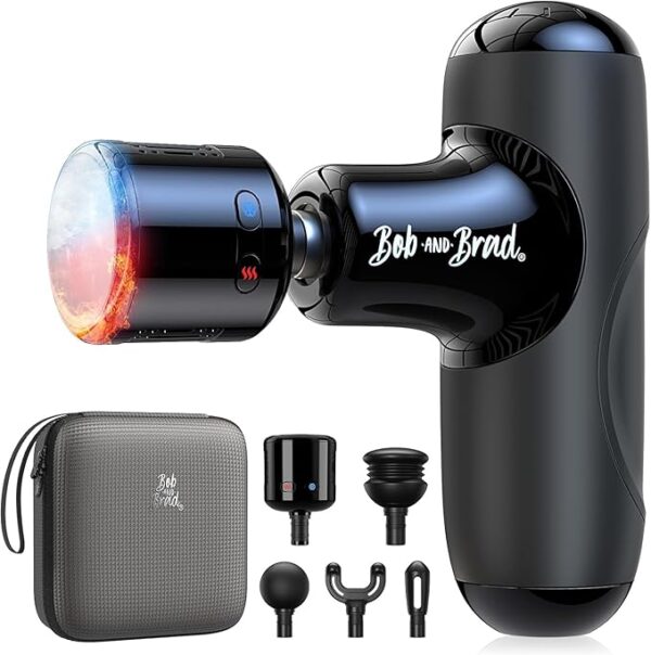 Mini Massage Gun with Heat Cold, Pocket Deep Tissue Percussion Massager, Ultra Small Quiet