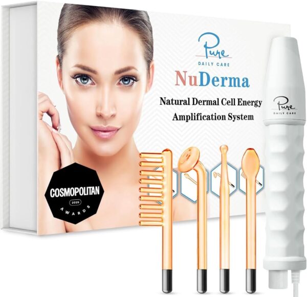 Neon High Frequency Skin Therapy Wand – Anti-Aging Skin Tightening & Scalp Stimulator