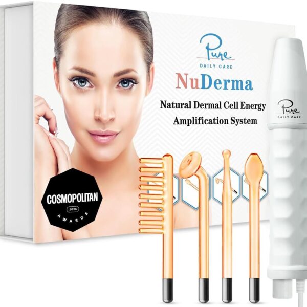 Neon High Frequency Skin Therapy Wand – Anti-Aging Skin Tightening & Scalp Stimulator