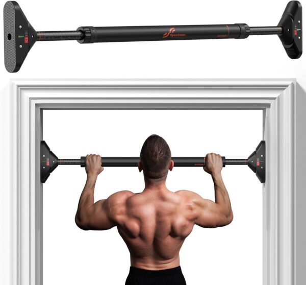No Screw Adjustable Doorway Pull Up Bar Non Slip Upper Body Workout Bar