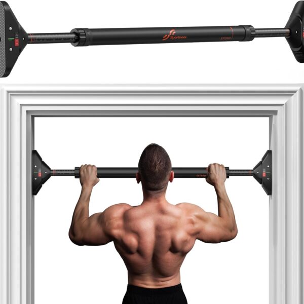 No Screw Adjustable Doorway Pull Up Bar Non Slip Upper Body Workout Bar