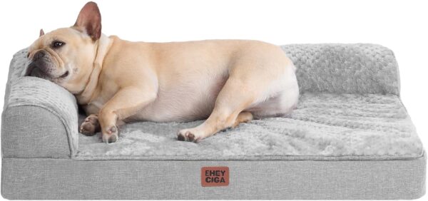 Orthopedic Memory Foam Dog Bed With Washable Cover Non Slip Bottom