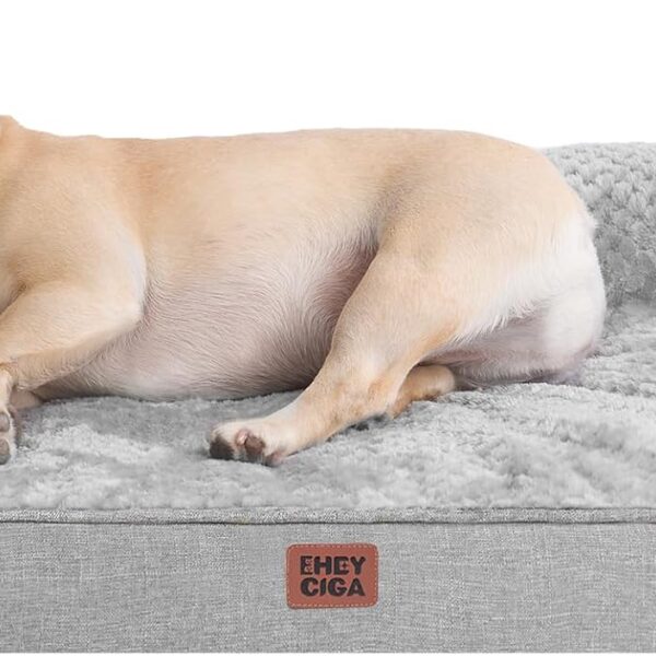 Orthopedic Memory Foam Dog Bed With Washable Cover Non Slip Bottom