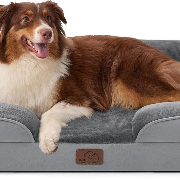 Orthopedic Waterproof Pet Bed With Removable Washable Cover Non Slip Bottom