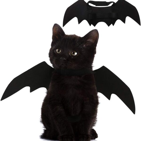 Pet Bat Wings Costume Halloween Cosplay Dress Up Accessories