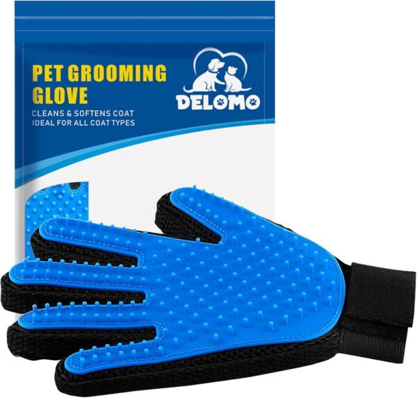 Pet Grooming Glove Gentle Deshedding Massage Brush for Dogs Cats