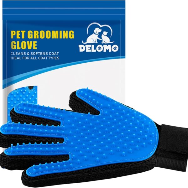Pet Grooming Glove Gentle Deshedding Massage Brush for Dogs Cats