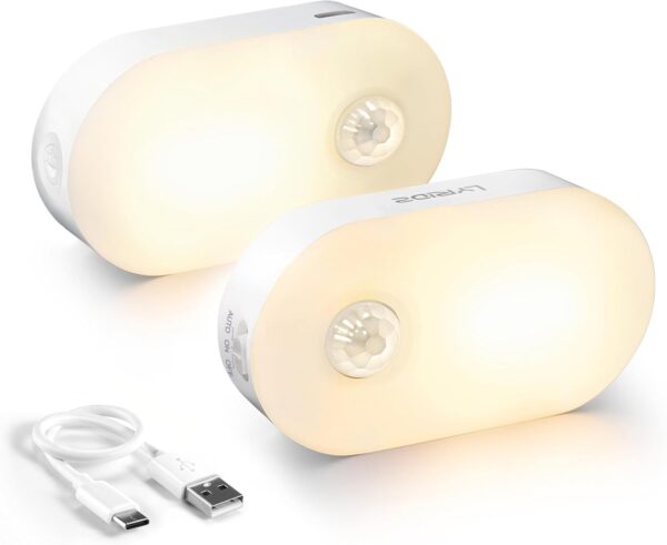 Rechargeable Motion Sensor Night Light Adjustable Brightness Stick On Indoor Lamp Rechargeable Motion Sensor Night Light Adjustable Brightness Stick On Indoor Lamp