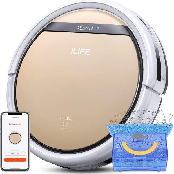 Robot Vacuum Mop Wifi Alexa Self Charging Quiet Pet Hair Hard Floor Carpet