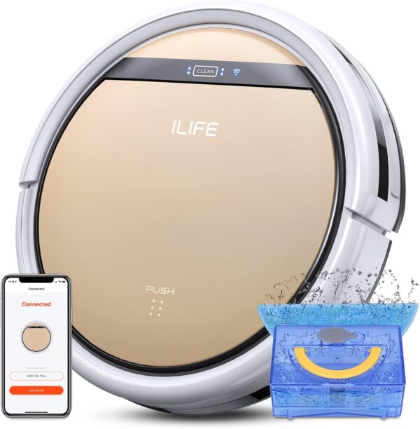 Robot Vacuum Mop Wifi Alexa Self Charging Quiet Pet Hair Hard Floor Carpet