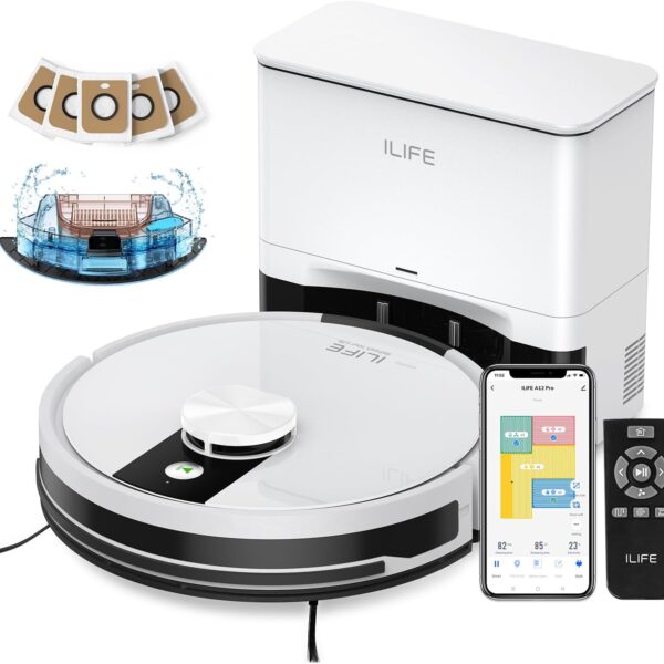 Robot Vacuum and Mop Self Empty LiDAR Mapping Wifi Alexa Control Floor Cleaner Robot Vacuum and Mop Self Empty LiDAR Mapping Wifi Alexa Control Floor Cleaner