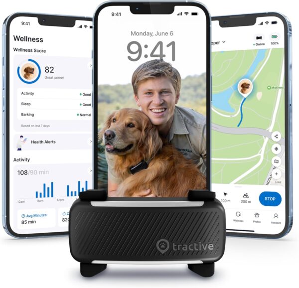 Smart Dog GPS Tracker With Virtual Fence Vital Signs & Bark Monitoring