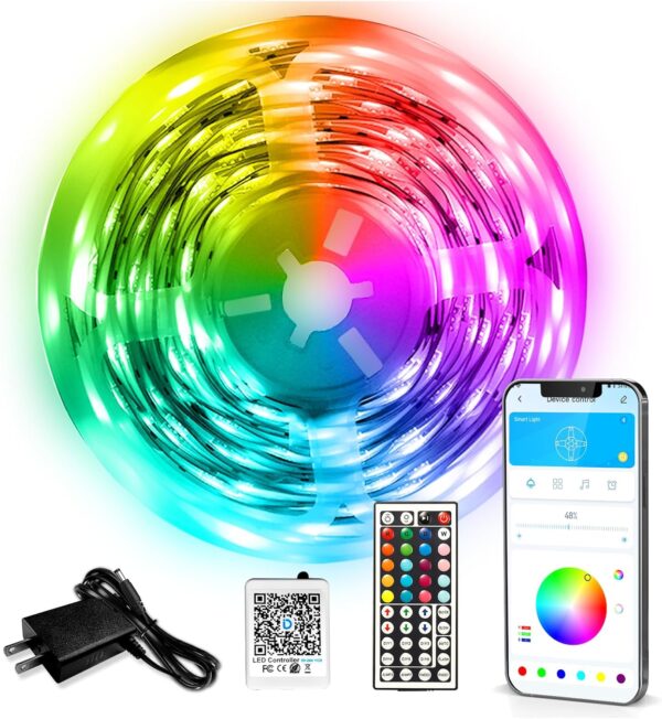 Smart LED Strip Lights App Remote Control RGB