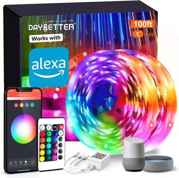 Smart WiFi Led Strip Lights App Control Color Changing For Bedroom Party Smart WiFi Led Strip Lights App Control Color Changing For Bedroom Party