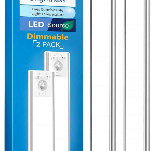 USB Rechargeable Motion Sensor LED Light Magnetic Dimmable Cabinet Lamp