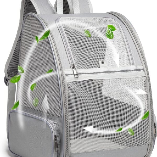 Ventilated Collapsible Pet Backpack Carrier for Outdoor Travel