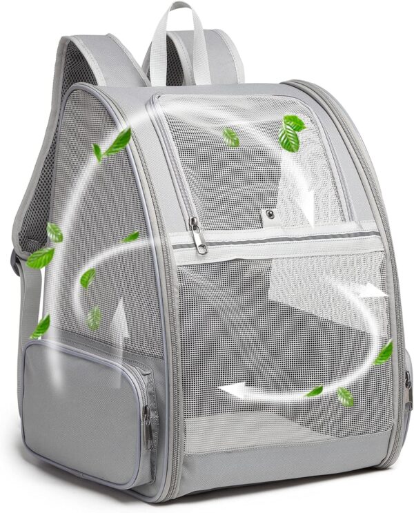Ventilated Collapsible Pet Backpack Carrier for Outdoor Travel