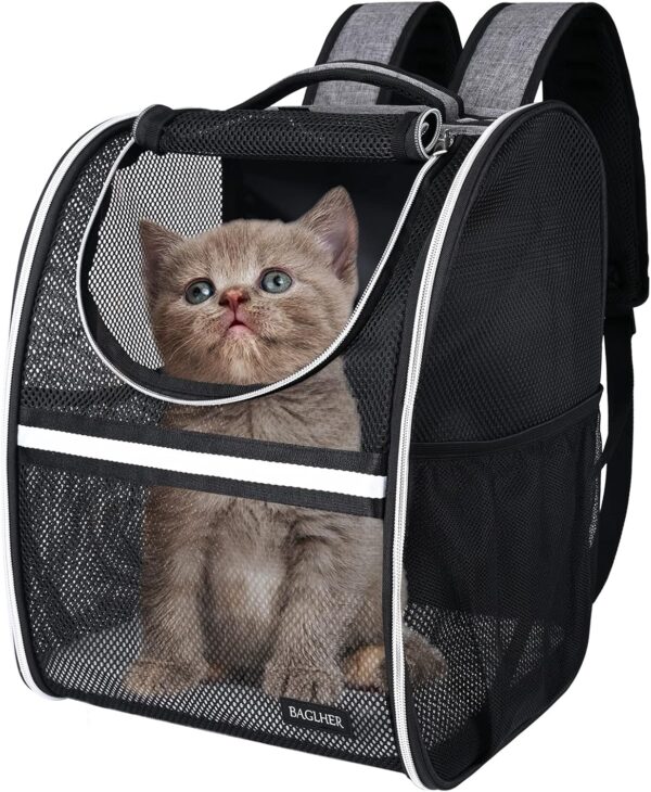 Ventilated Pet Travel Backpack With Comfort Shoulder Straps