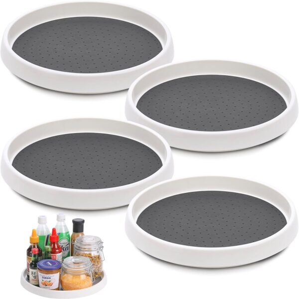 rotating lazy susan cabinet turntable kitchen organizer