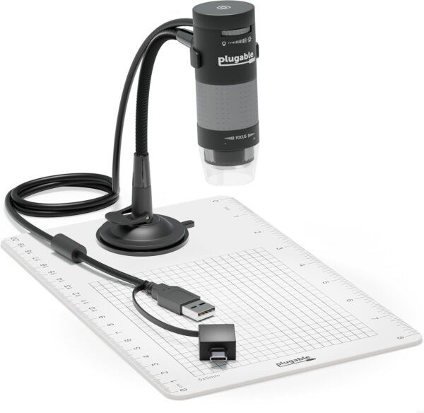 250X 2MP USB Digital Microscope with Stand for Soldering Coins
