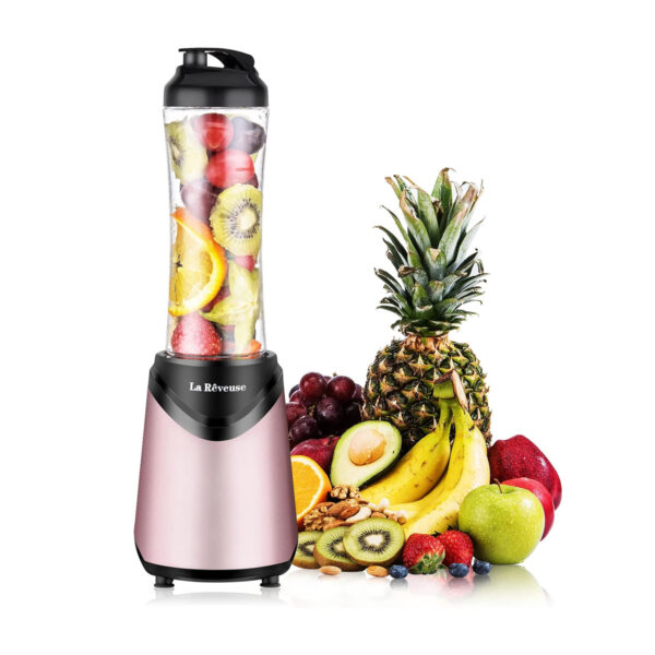 300W Portable Personal Blender with 18oz Travel Bottle Pink 300W Portable Personal Blender with 18oz Travel Bottle Pink