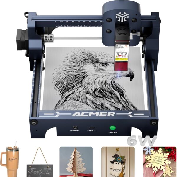 6000mW High Precision Laser Engraver 130×130mm Working Area