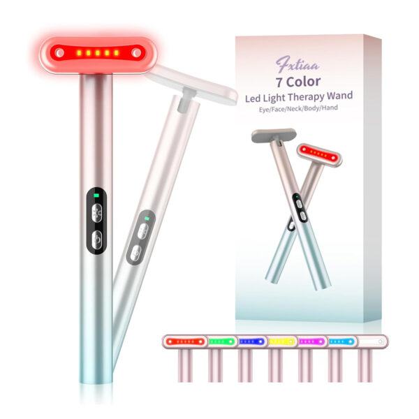 7 Colors LED Facial Red Light Therapy Wand Skin Care Massager 7 Colors LED Facial Red Light Therapy Wand Skin Care Massager