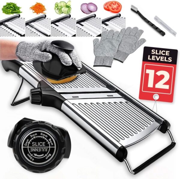 Adjustable Mandoline Food Slicer, Mandoline Slicer for Kitchen