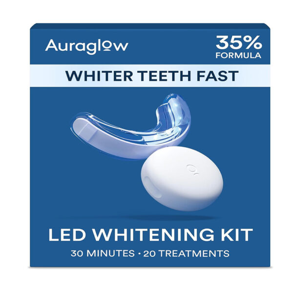 Auraglow LED Teeth Whitening Kit 35% Carbamide Peroxide Gel